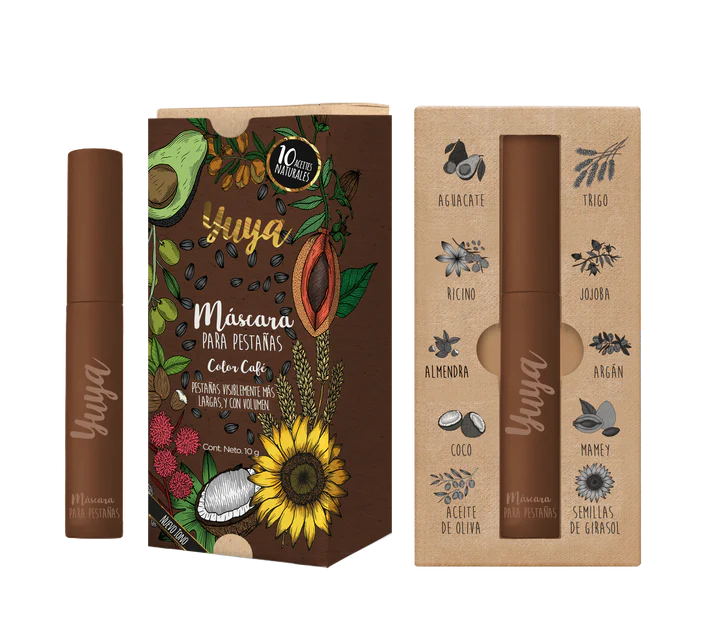 RIMEL YUYA 10 ACEITES - NEGRO, CAFÉ, BORGOÑA