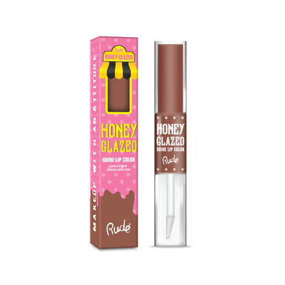 LABIAL LÍQUIDO MATTE + GLOSS HONEY GLAZED - RUDE COSMETICS