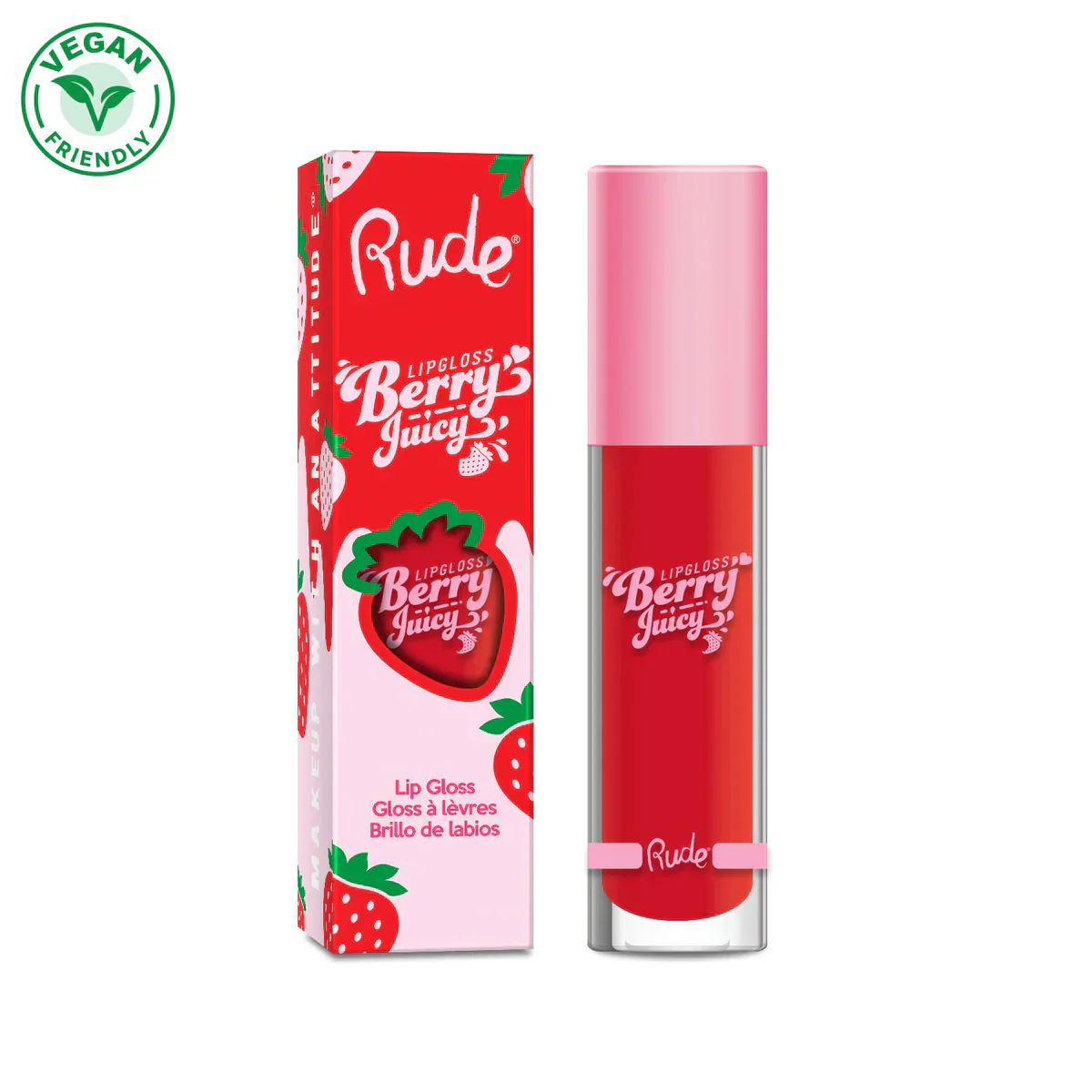 LIP GLOSS BERRY JUICY - RUDE COSMETICS