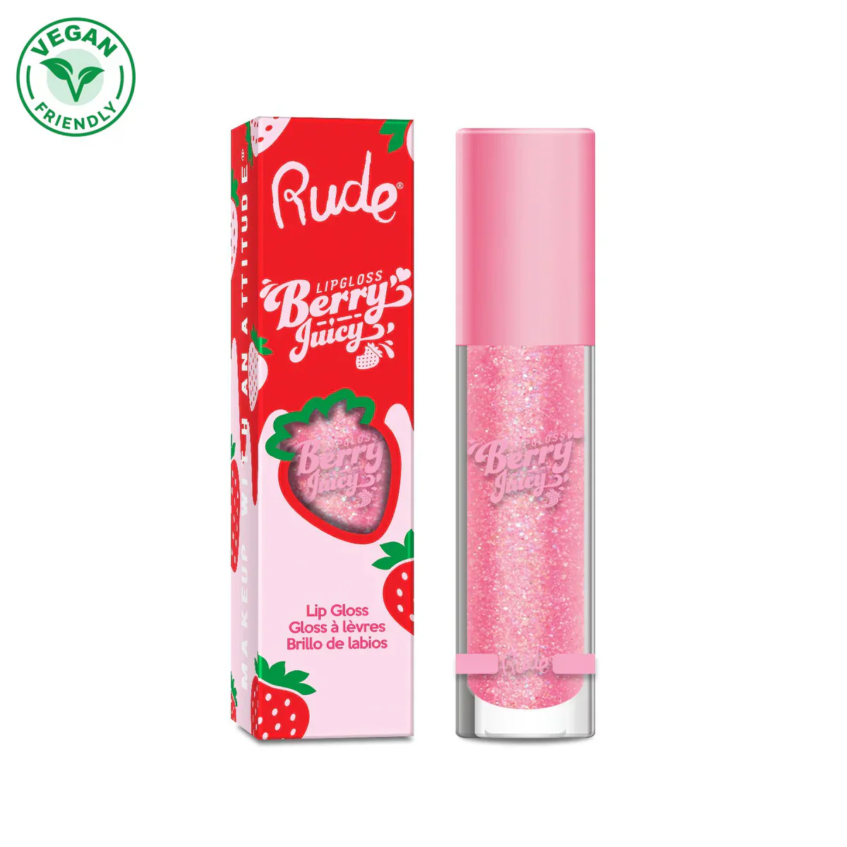 LIP GLOSS BERRY JUICY - RUDE COSMETICS