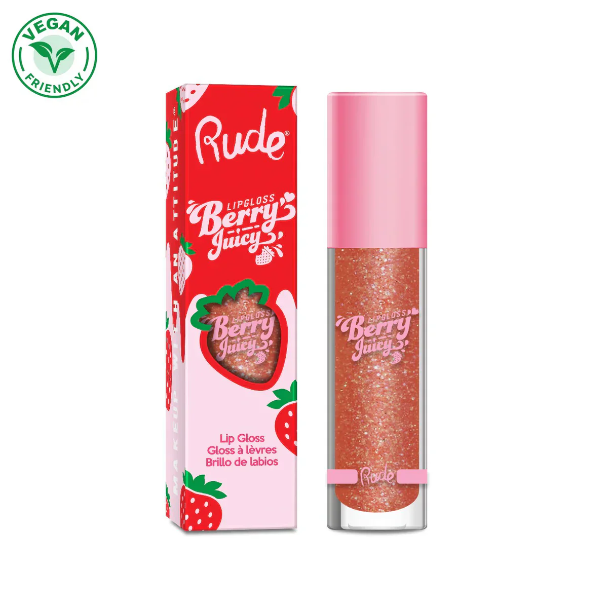 LIP GLOSS BERRY JUICY - RUDE COSMETICS