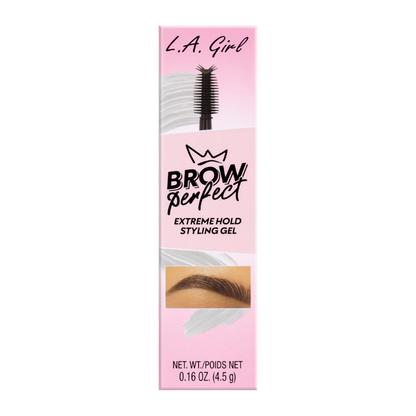 L.A. Girl Brow Perfect Extreme Hold Gel - Gel para Cejas de Fijación Extrema
