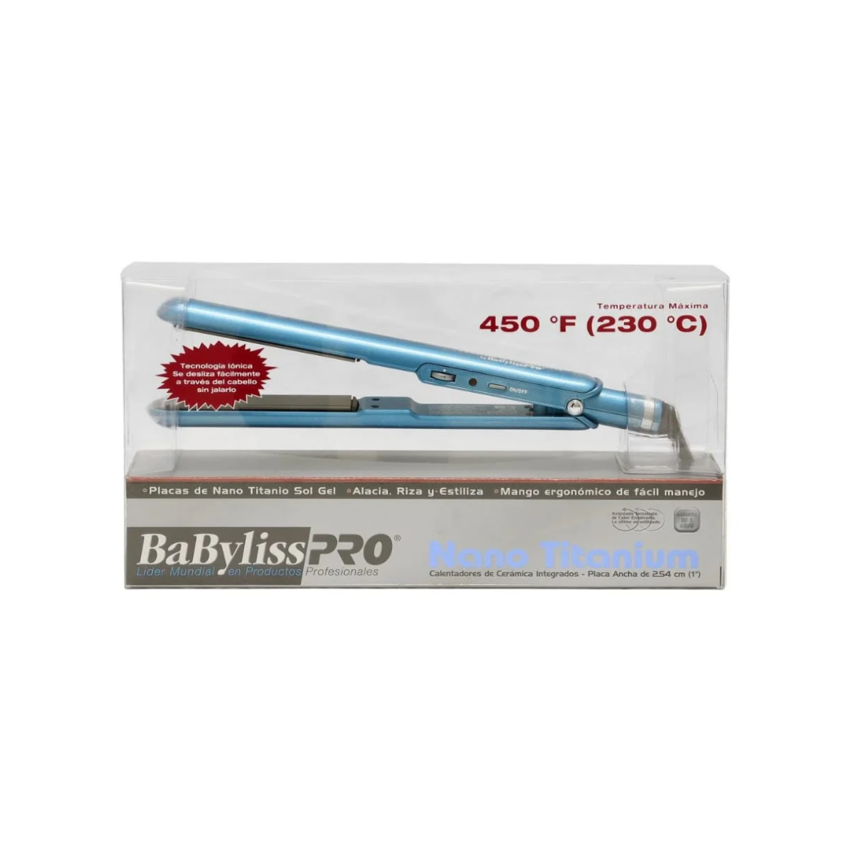 PLANCHA ALACIADORA PRO 1" NANO TITANIUM - BABYLISS PRO