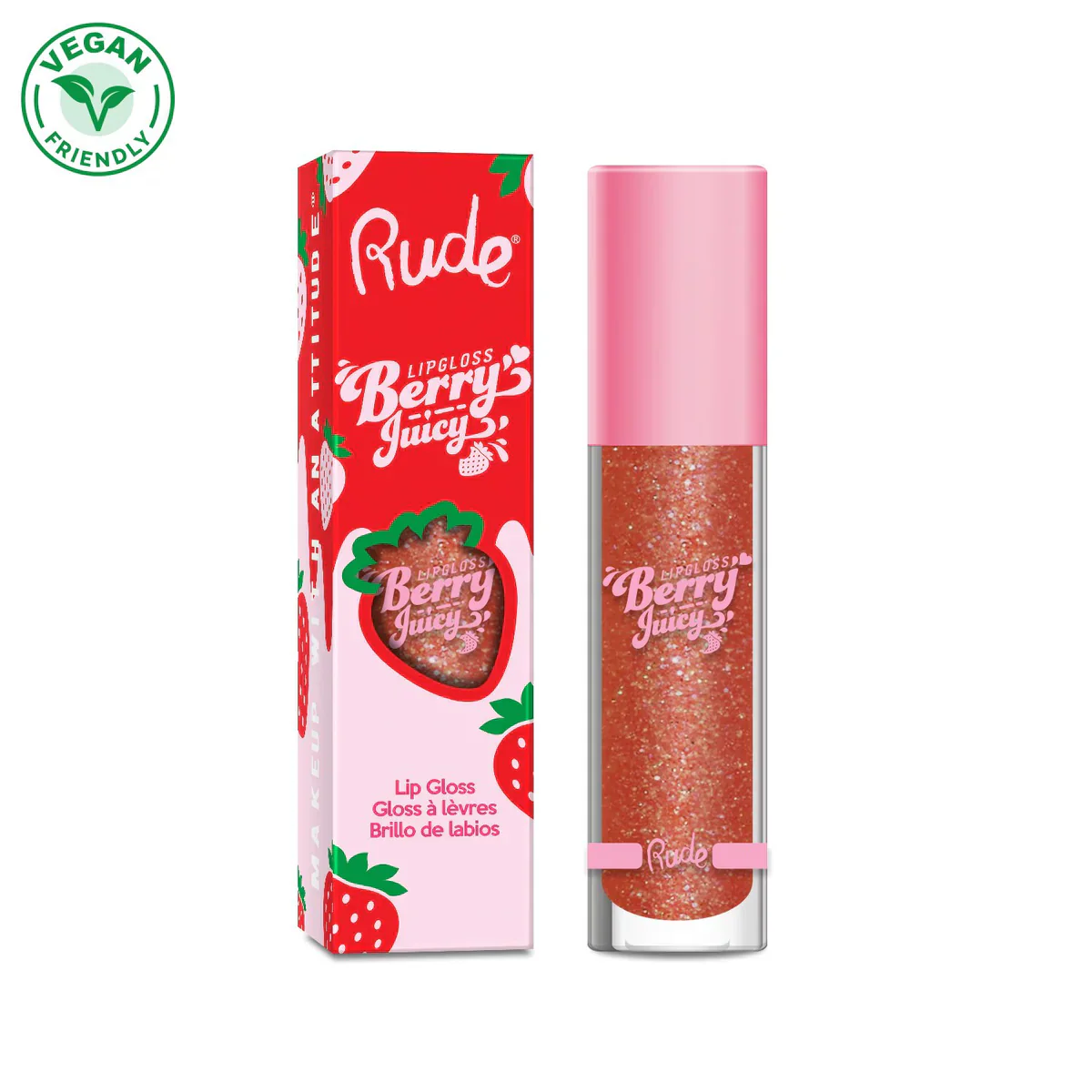 LIP GLOSS BERRY JUICY - RUDE COSMETICS