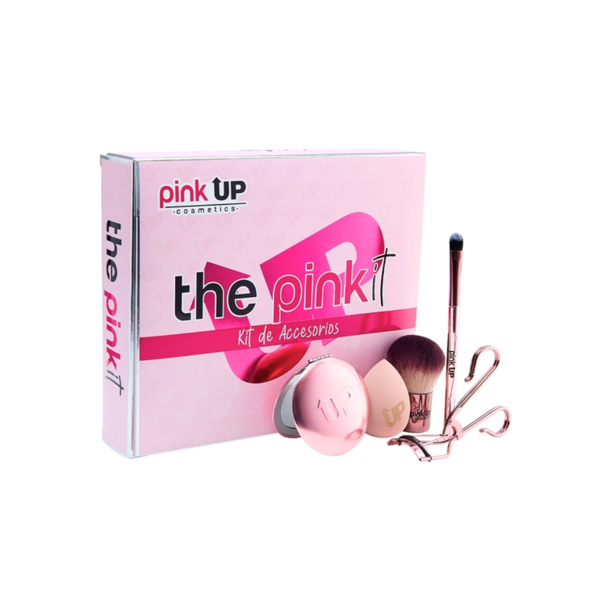 SET DE ACCESORIOS DE MAQUILLAJE THE PINKIT - PINK UP