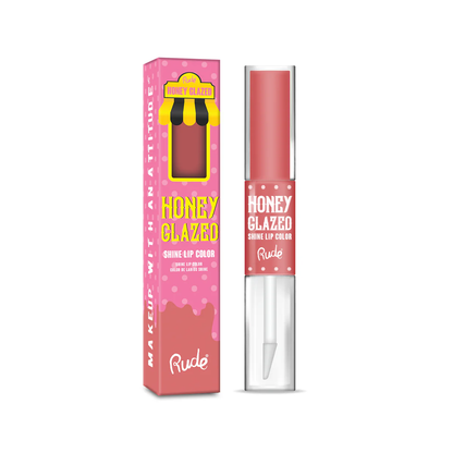 LABIAL LÍQUIDO MATTE + GLOSS HONEY GLAZED - RUDE COSMETICS