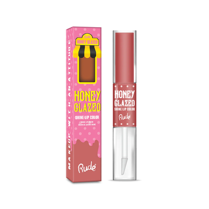 LABIAL LÍQUIDO MATTE + GLOSS HONEY GLAZED - RUDE COSMETICS