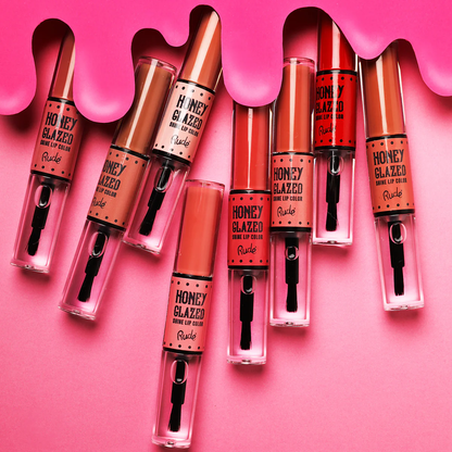 LABIAL LÍQUIDO MATTE + GLOSS HONEY GLAZED - RUDE COSMETICS
