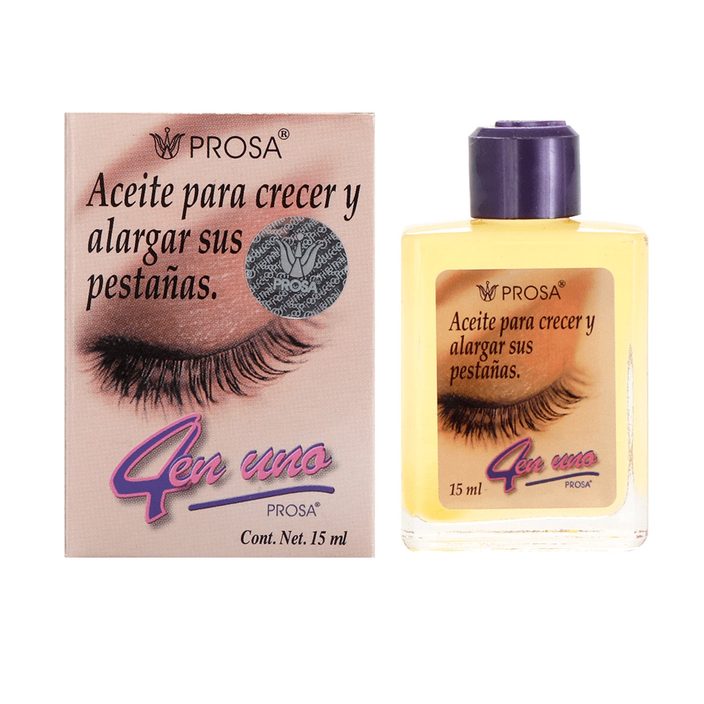 Aceite para Pestañas y Cejas 4 en 1 Prosa | Crecimiento Natural