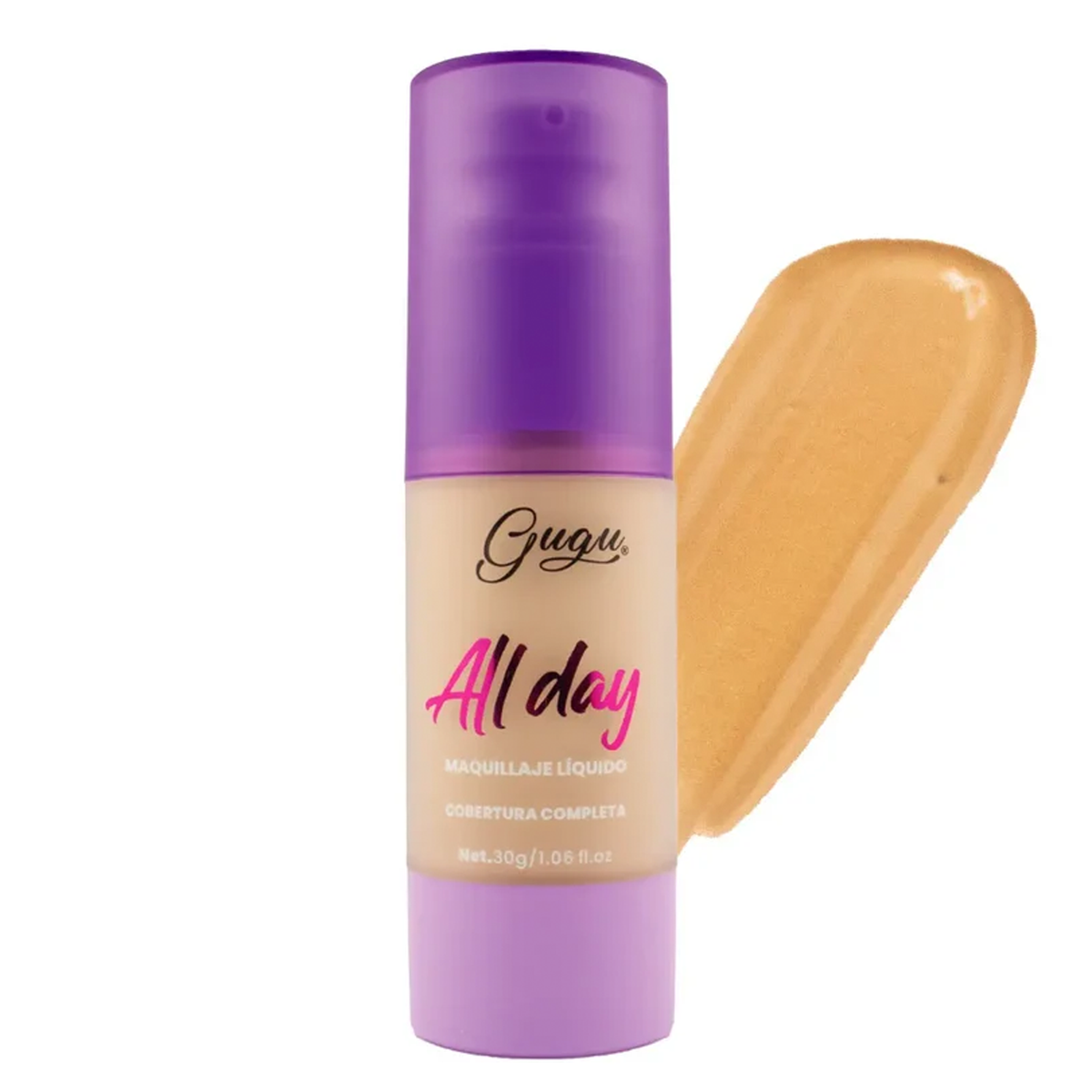Base de Maquillaje Líquida Gugu All Day SPF 30 | Larga Duración