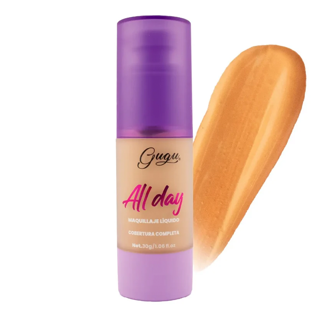 Base de Maquillaje Líquida Gugu All Day SPF 30 | Larga Duración