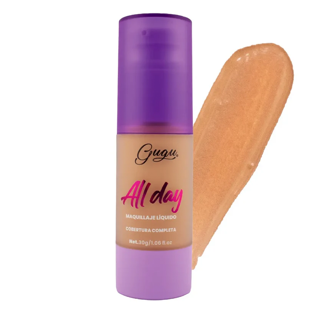 Base de Maquillaje Líquida Gugu All Day SPF 30 | Larga Duración