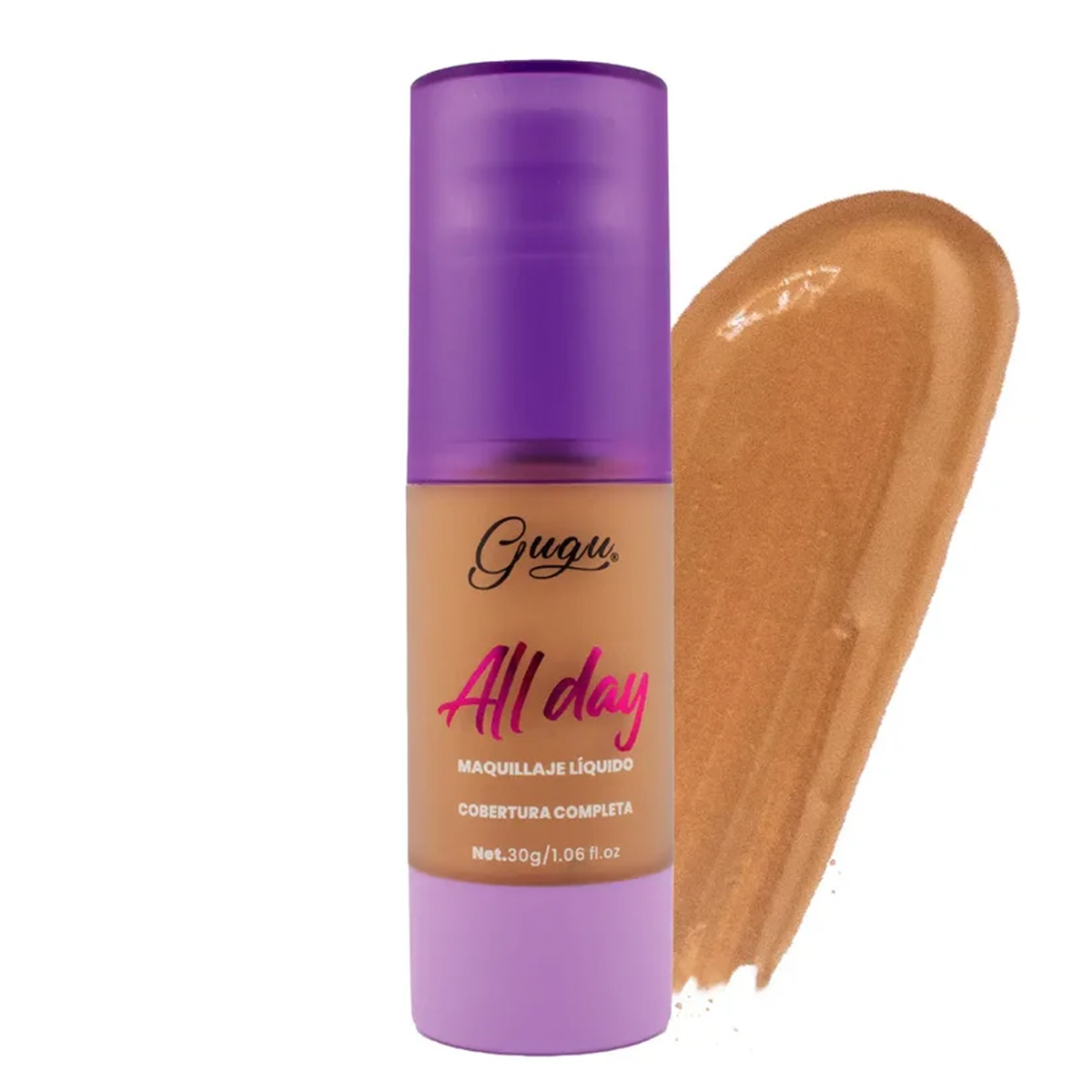 Base de Maquillaje Líquida Gugu All Day SPF 30 | Larga Duración