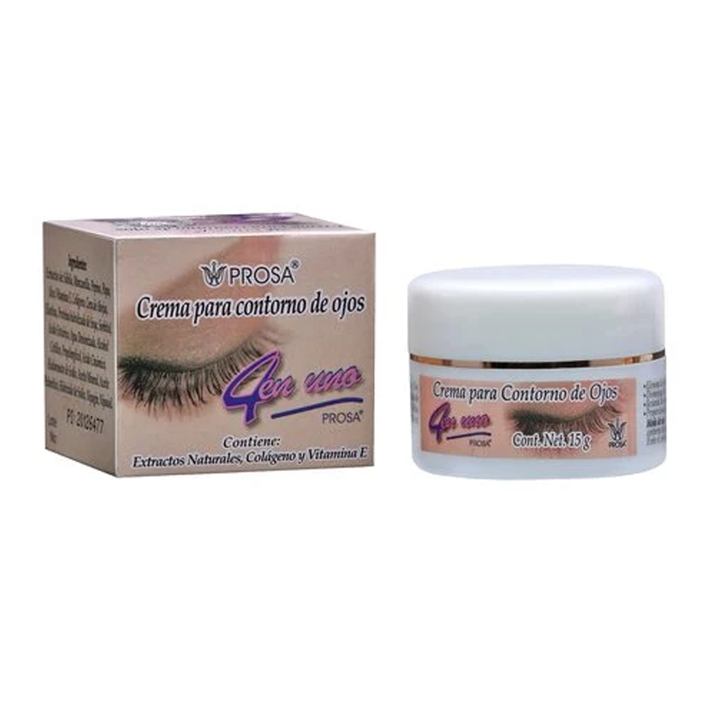 Kit Prosa 4 en 1: 4 Rímel, 1 Delineador y Crema Contorno de Ojos