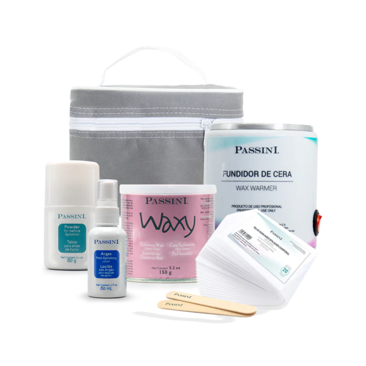 SET MINI CERAMATIC CERA EPILATORIA PARA PIEL DELICADA - PASSINI