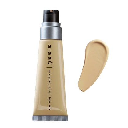 Maquillaje Líquido Bissú | Base de Cobertura Impecable, A Prueba de Agua