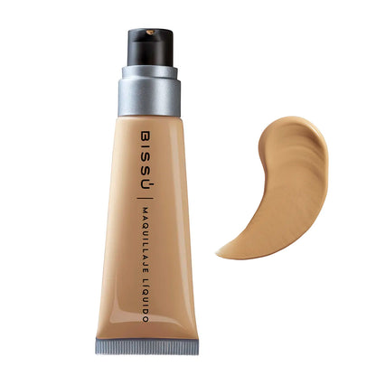 Maquillaje Líquido Bissú | Base de Cobertura Impecable, A Prueba de Agua