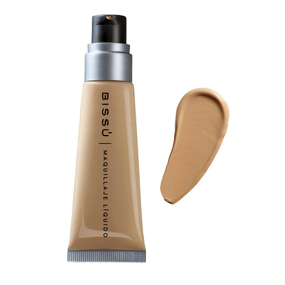 Maquillaje Líquido Bissú | Base de Cobertura Impecable, A Prueba de Agua