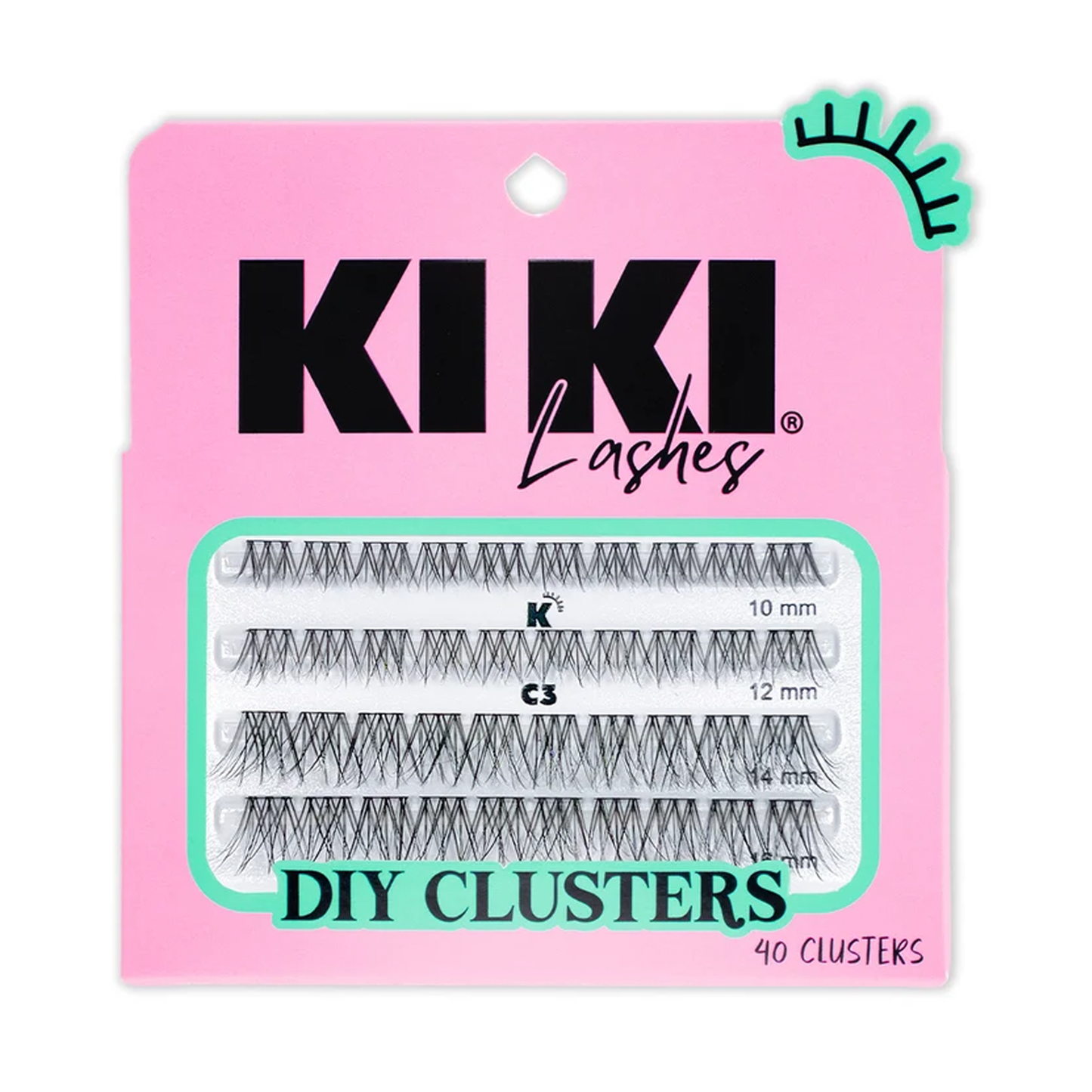 Pestañas en Grupos Kiki Lashes DIY Clusters (#C1 a #C9)