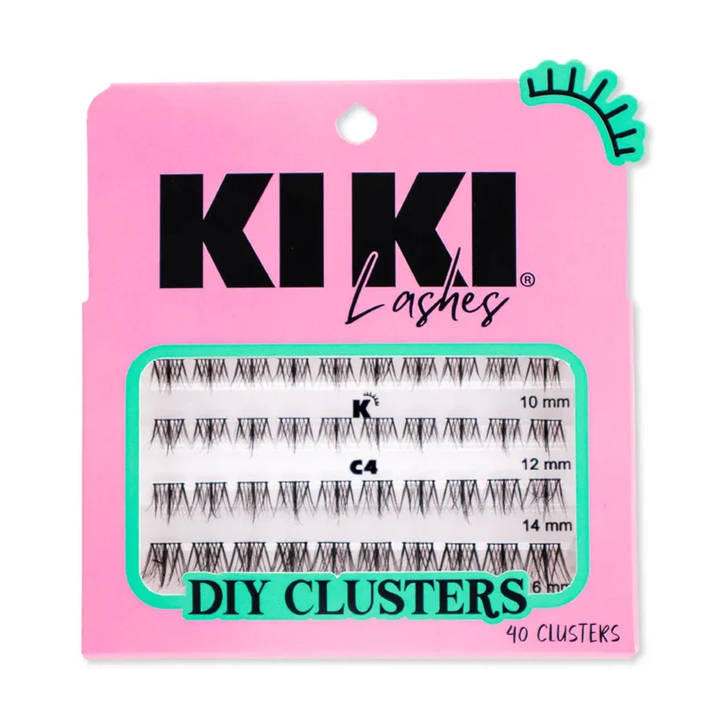 Pestañas en Grupos Kiki Lashes DIY Clusters (#C1 a #C9)