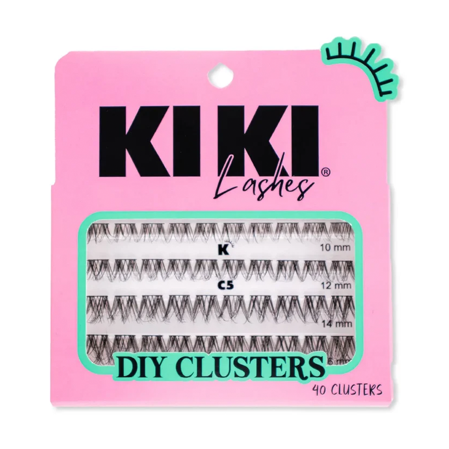 Pestañas en Grupos Kiki Lashes DIY Clusters (#C1 a #C9)