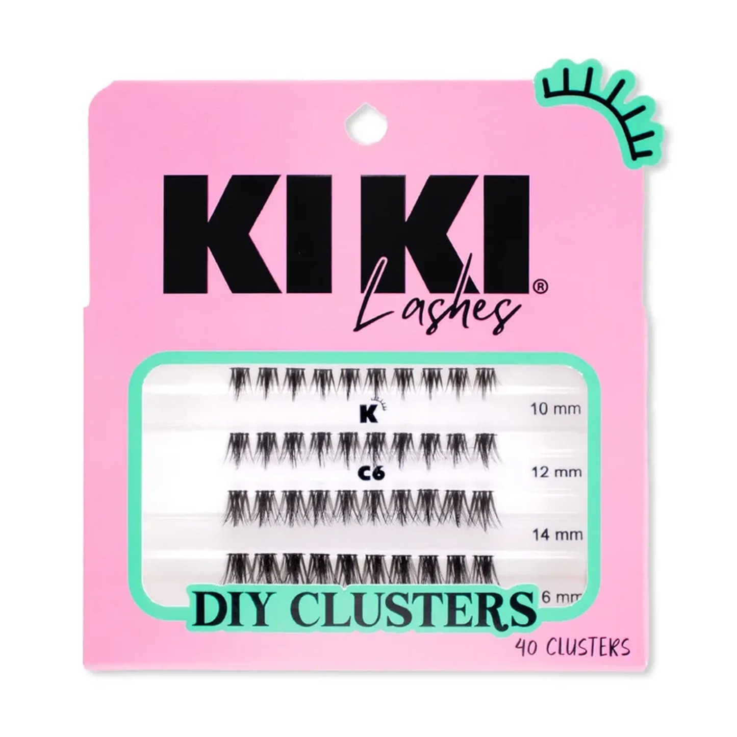 Pestañas en Grupos Kiki Lashes DIY Clusters (#C1 a #C9)