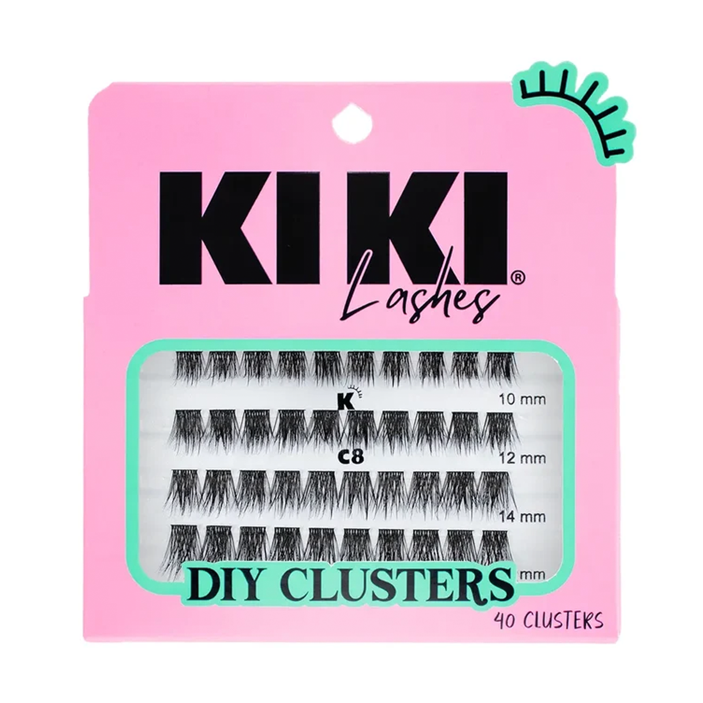 Pestañas en Grupos Kiki Lashes DIY Clusters (#C1 a #C9)