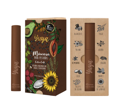 RIMEL YUYA 10 ACEITES - NEGRO, CAFÉ, BORGOÑA
