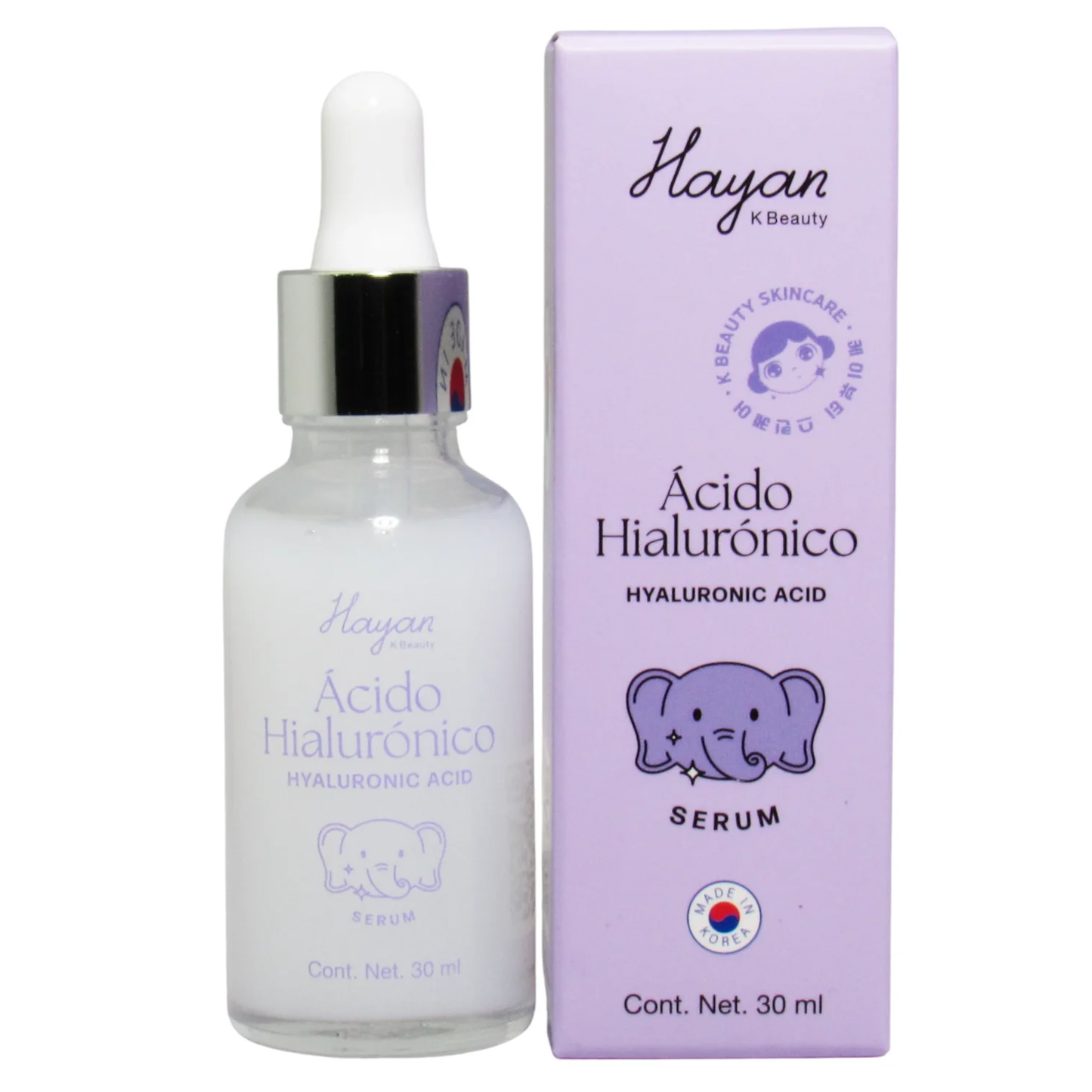 Suero Facial Hayan Ácido Hialurónico | Sérum Hidratante Intensivo