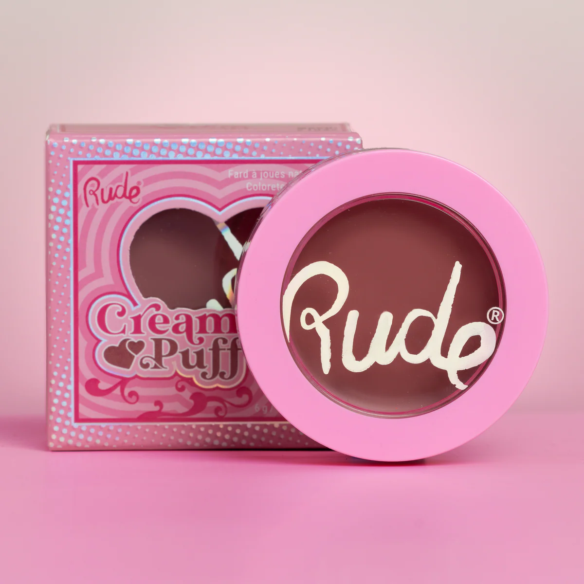 RUBOR CREAM PUFF NATURAL BLUSH - RUDE COSMETICS