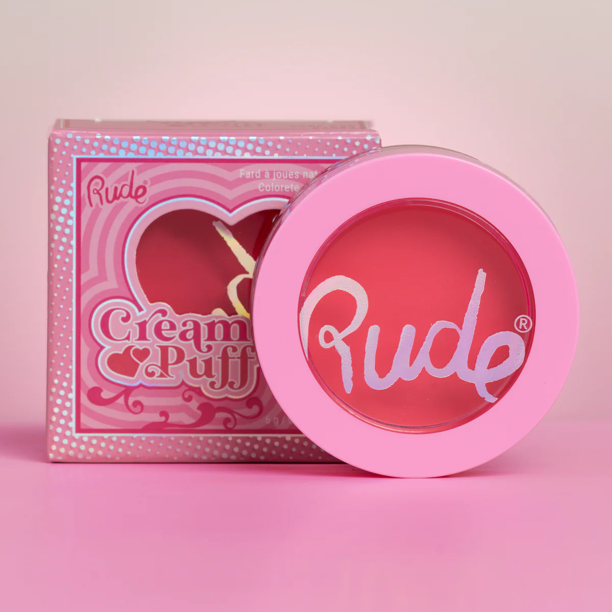 RUBOR CREAM PUFF NATURAL BLUSH - RUDE COSMETICS